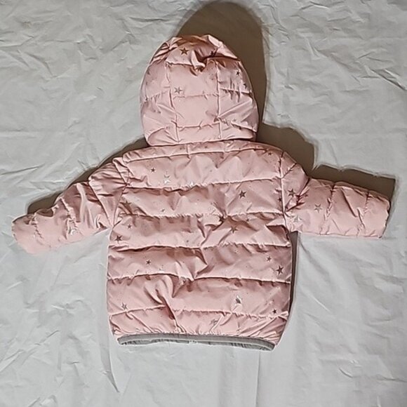 Wonder Nation Baby and Toddler Girl Size 18 Months Reversible Bubble Jacket Used - Picture 6 of 16